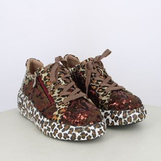 Sneakers da donna con dettagli maculati