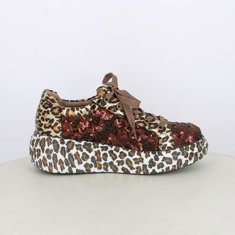 Sneakers da donna con dettagli maculati