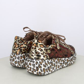 Sneakers da donna con dettagli maculati