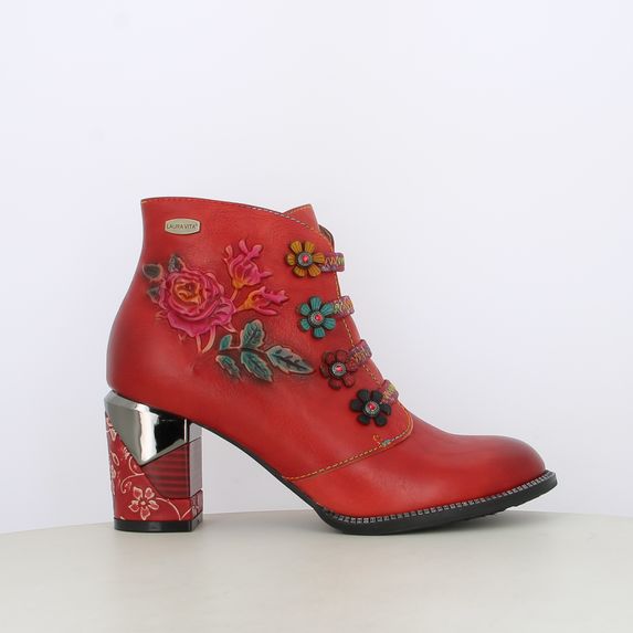 Stivaletti da donna con fiori
