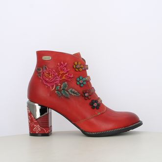 Stivaletti da donna con fiori