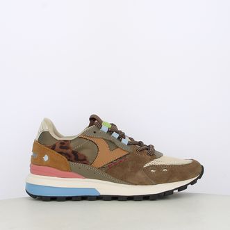 Sneakers da donna multicolor con dettaglio maculato