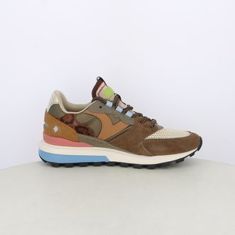 Sneakers da donna multicolor con dettaglio maculato
