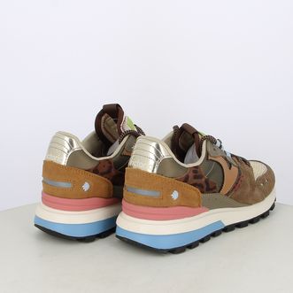 Sneakers da donna multicolor con dettaglio maculato