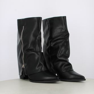 Stivaletti da donna con risvolto e zip