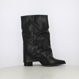 Stivaletti da donna con risvolto e zip