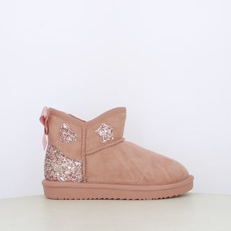 Stivaletti da bambina con pelliccia e glitter