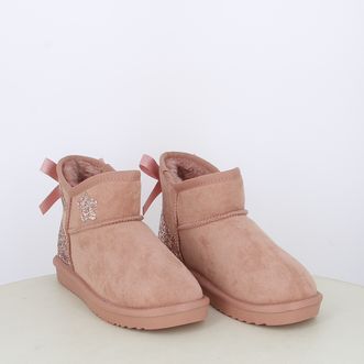 Stivaletti da bambina con pelliccia e glitter