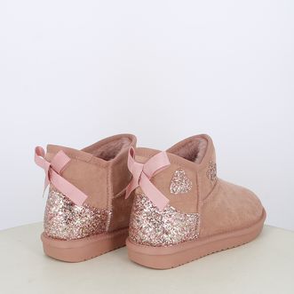 Stivaletti da bambina con pelliccia e glitter