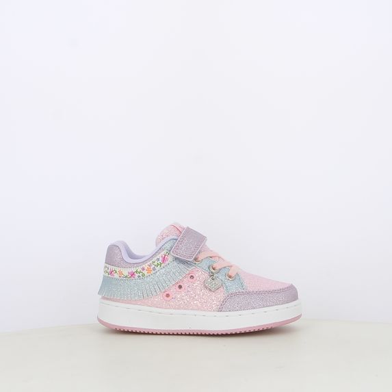 Sneakers da bambina frangetta mix luci