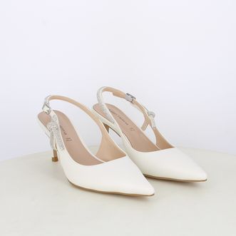 Decollete slingback da donna con dettaglio strass