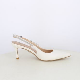 Decollete slingback da donna con dettaglio strass