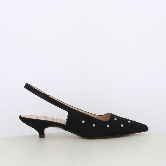 Decollete slingback da donna con borchie