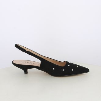 Decollete slingback da donna con borchie