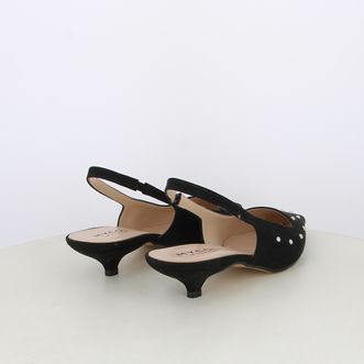 Decollete slingback da donna con borchie