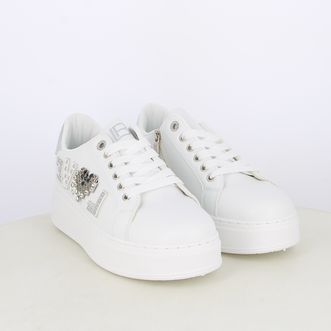 Sneakers da donna con borchie e strass