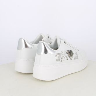 Sneakers da donna con borchie e strass