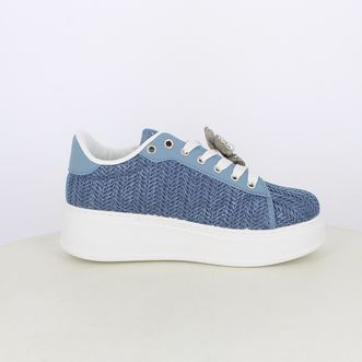 Sneakers da donna intrecciate con accessorio