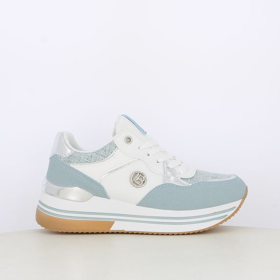 Sneakers da donna bicolor con logo