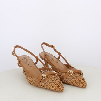 Decollete slingback da donna con morsetto