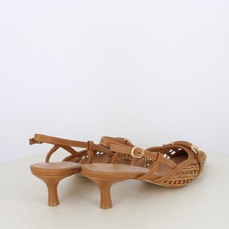 Decollete slingback da donna con morsetto