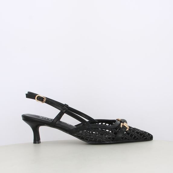 Decollete slingback da donna con morsetto