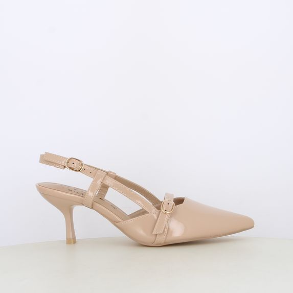 Decollete slingback da donna con cinturino