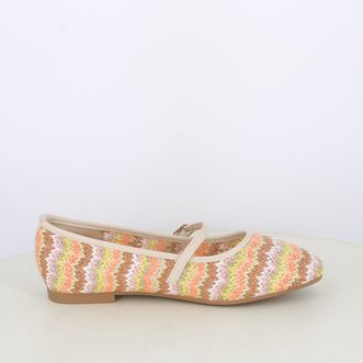 Ballerine da donna intrecciate multicolor