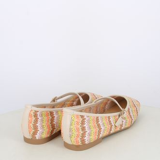 Ballerine da donna intrecciate multicolor