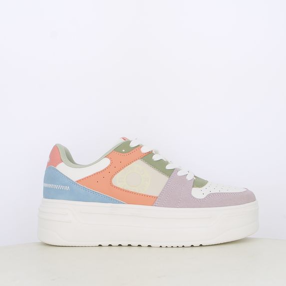 Sneakers da donna platform multicolor