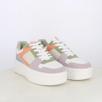 Sneakers da donna platform multicolor