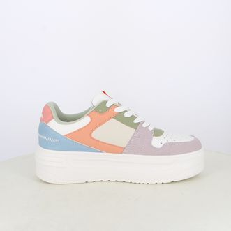 Sneakers da donna platform multicolor