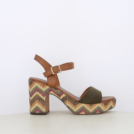 Sandali da donna con tacco fantasia