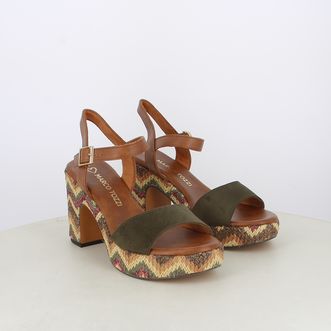 Sandali da donna con tacco fantasia