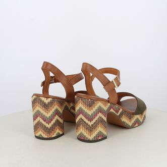 Sandali da donna con tacco fantasia