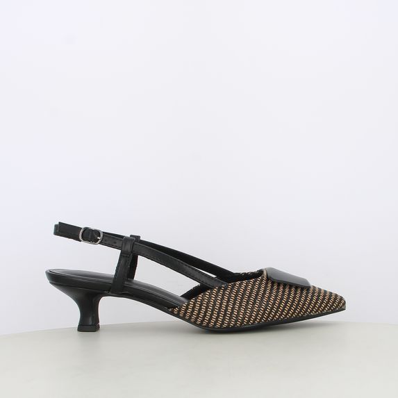 Decollete slingback da donna con accessorio