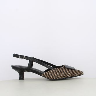 Decollete slingback da donna con accessorio