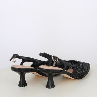 Decollete slingback da donna con strass