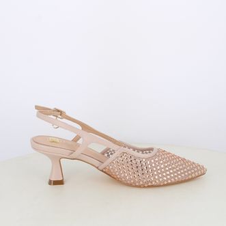 Decollete slingback da donna con strass