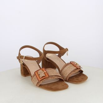Sandali da donna con fibbia intrecciata