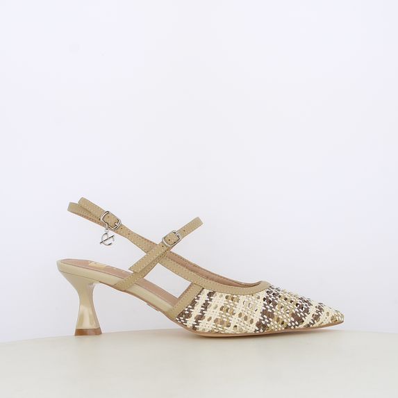 Decollete slingback da donna intrecciate