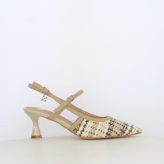 Decollete slingback da donna intrecciate