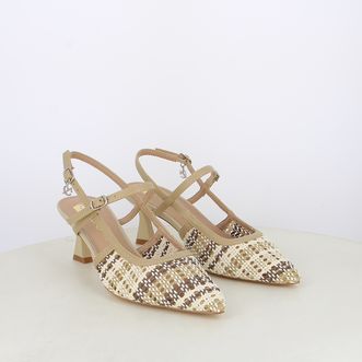 Decollete slingback da donna intrecciate