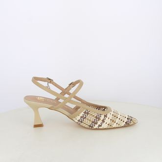 Decollete slingback da donna intrecciate