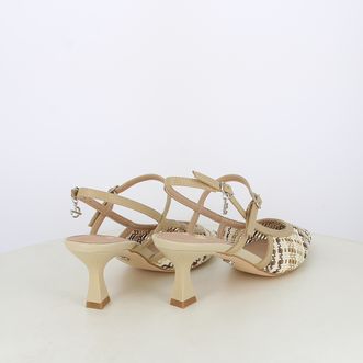 Decollete slingback da donna intrecciate