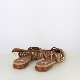 Ballerine slingback da donna intrecciate