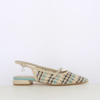 Ballerine slingback da donna intrecciate