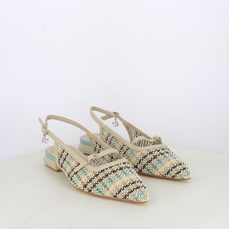 Ballerine slingback da donna intrecciate