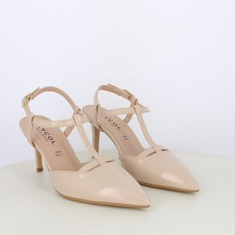 Decollete slingback da donna con cinturini