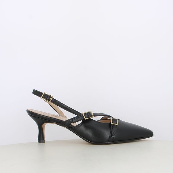 Decollete slingback da donna con cinturini